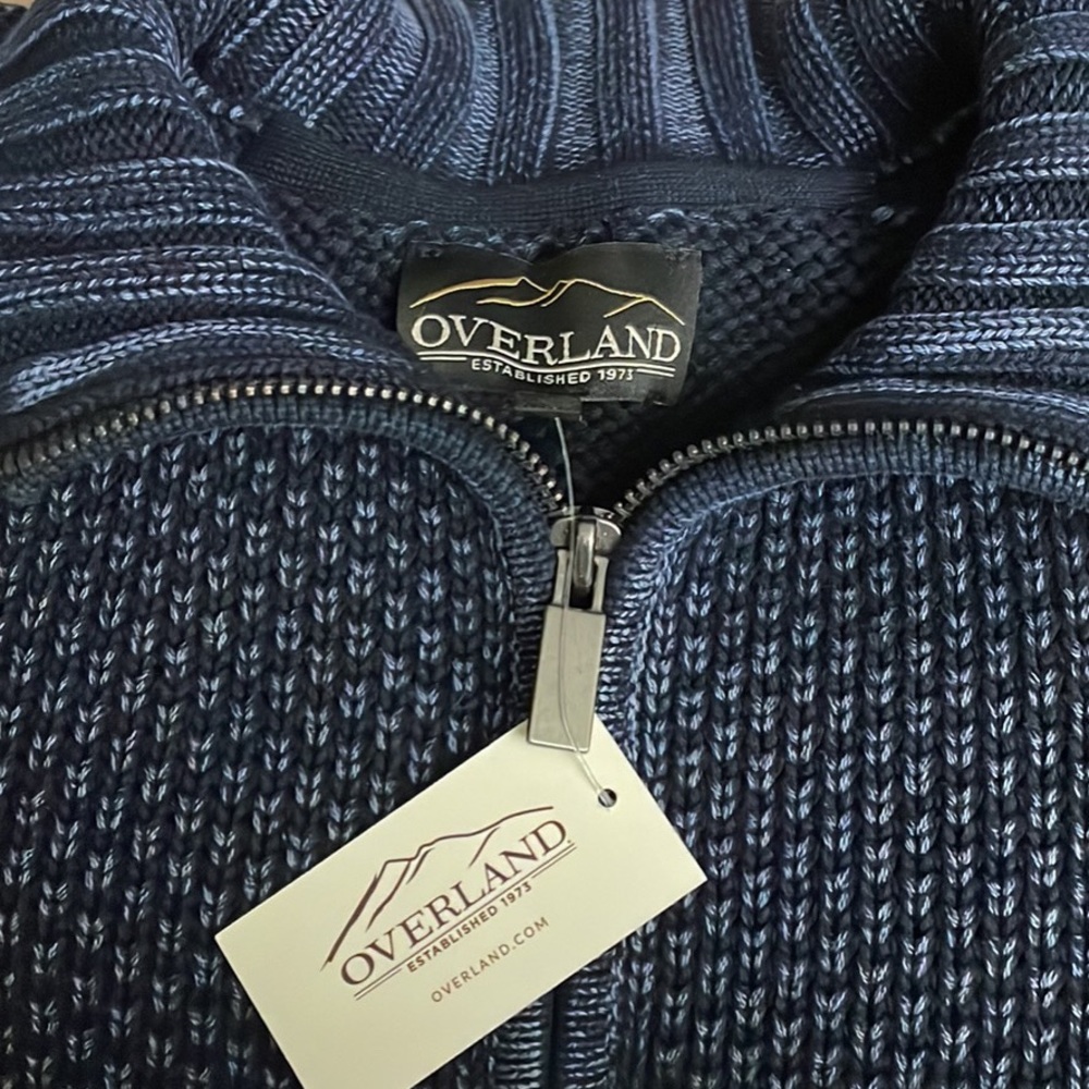 Overland men quarter zip sweater